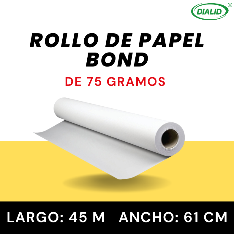 Papel para Plotter de 0.61 x 45 m