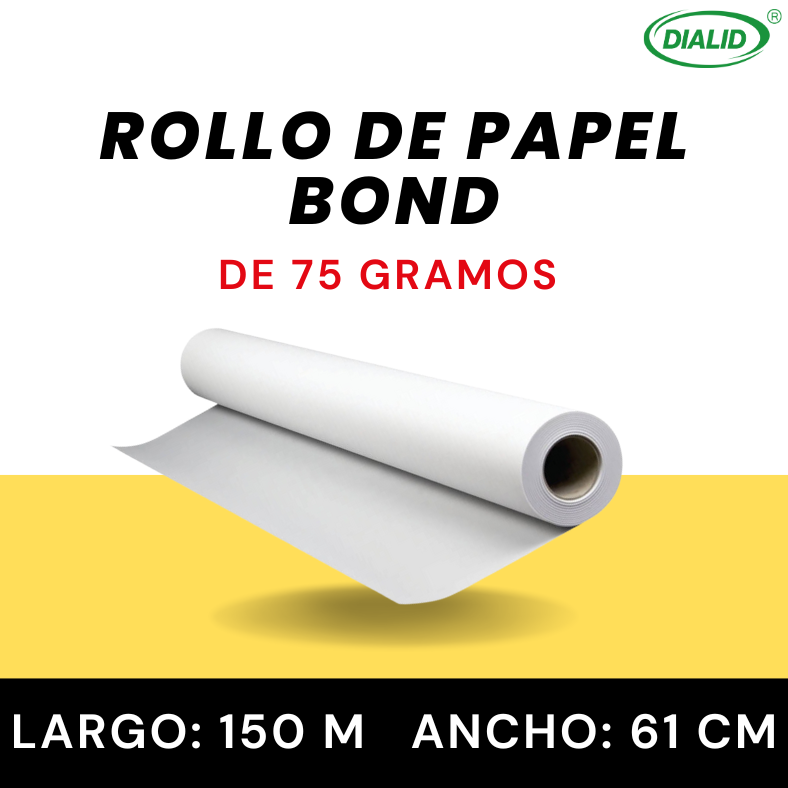 Papel para Plotter de 0.61 x 150 m